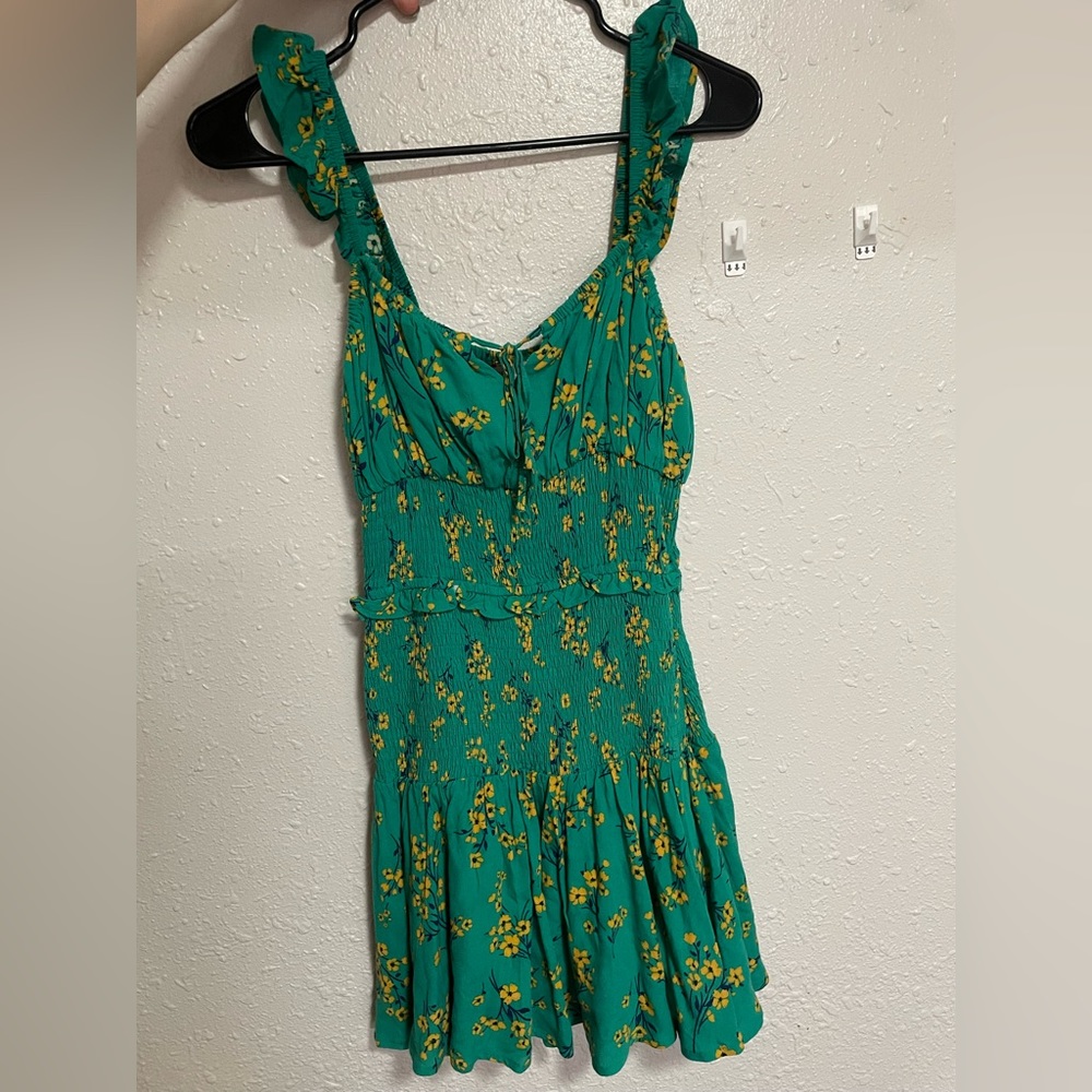 Green Floral Dress